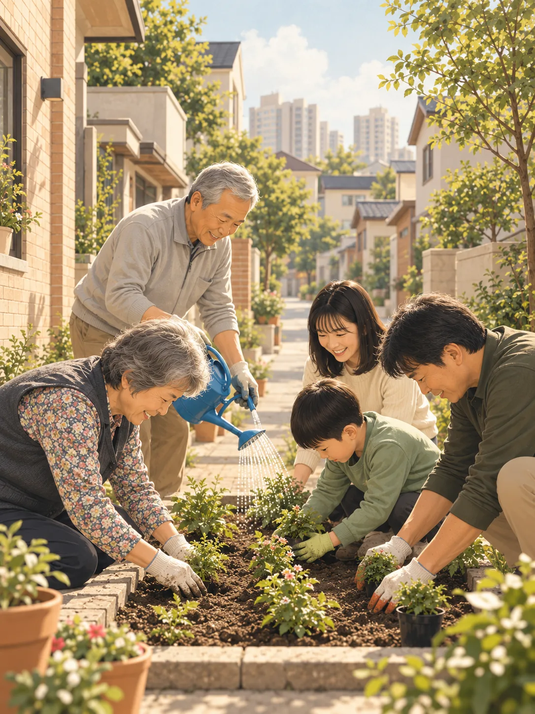 송림 마을 골목의 이웃들